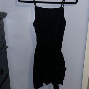 Chic Black Sleeveless Romper